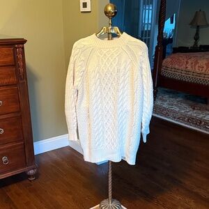 Women's Cable Knit Sweater - Cream